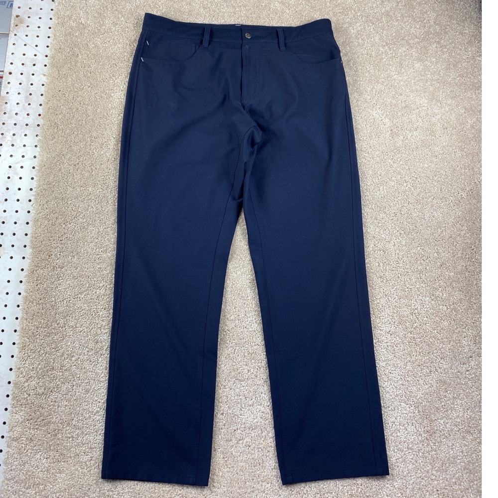 FootJoy Mens Athletic Fit‎ Golf Pants Navy Blue Stretch W35 L30 1411023